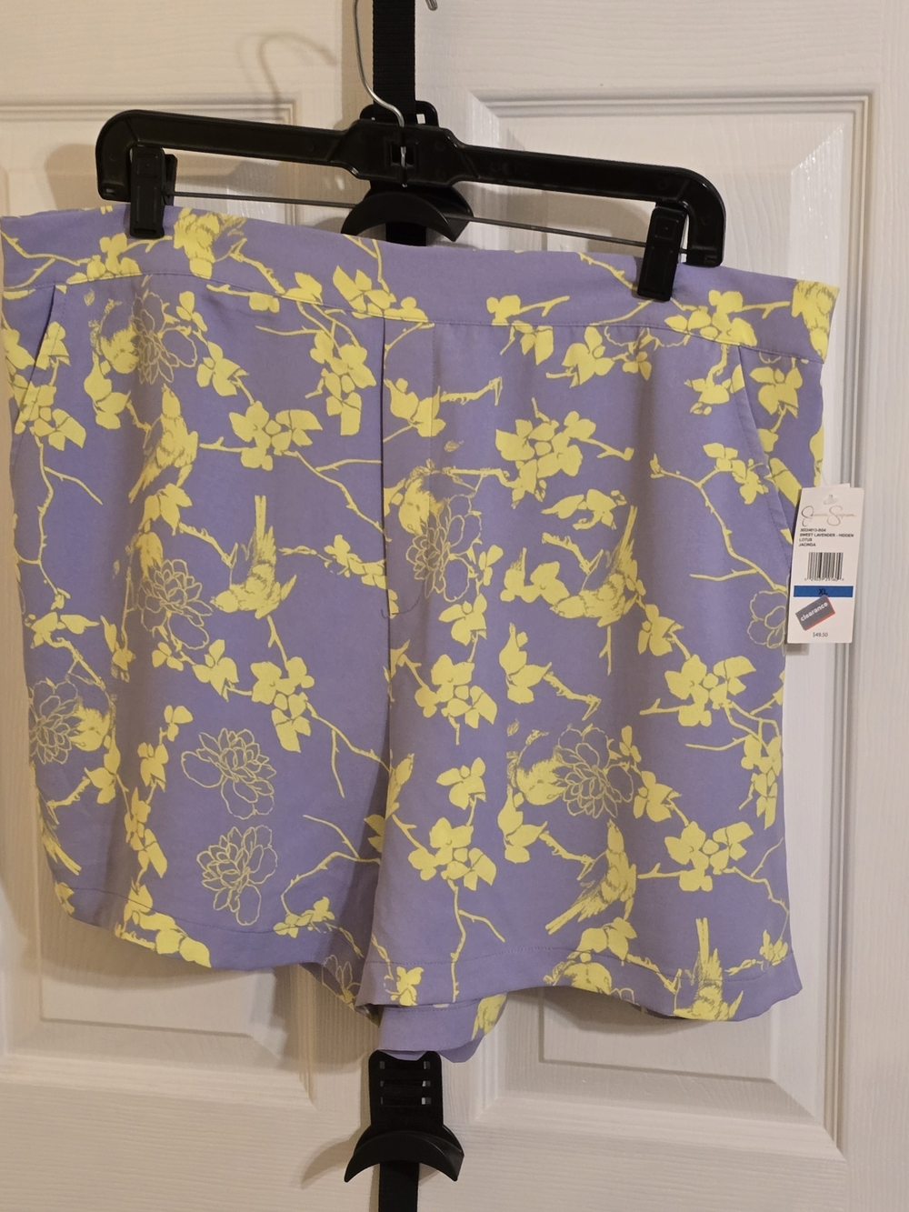 Jessica Simpson Lavender and Yellow Floral Shorts